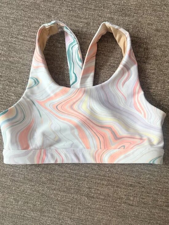 Old Navy Other - Old Navy Active Powersoft Go-Dry Girls Sports Bra L 10-12 Multicolor Abstract